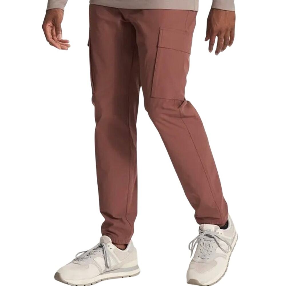 Vuori Men's Meta Cargo Jogger Performance Athletic Pants in Hazelnut Size 32